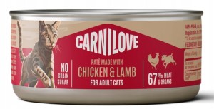 CARNILOVE mokrakarma z kurczakiem i jagnięciną dla dorosłych kotów 100g