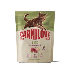 CARNILOVE TRUE FRESH sucha karma z kaczką dla sterylizowanych kotów 400g