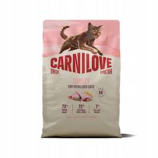 CARNILOVE TRUE FRESH sucha karma z indykiem dla sterylizowanych kotów 2kg