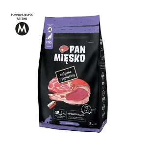 PAN MIĘSKO Senior Cielęcina z Jagnięciną M 3kg