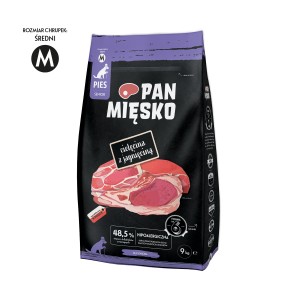PAN MIĘSKO Senior Cielęcina z Jagnięciną M 9kg
